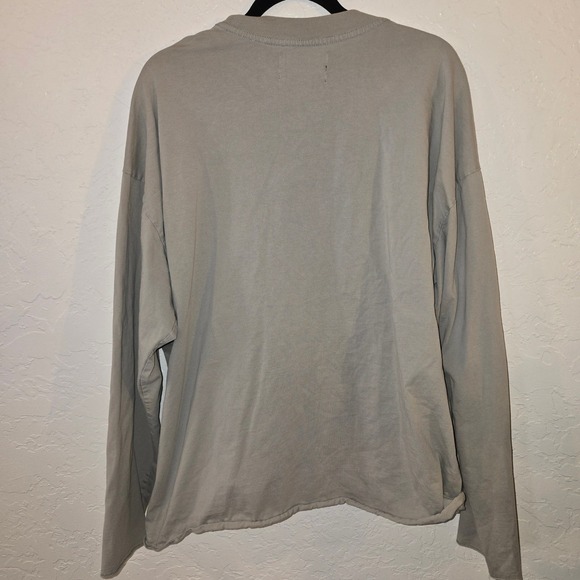 PacSun Los Angeles Boxy Fit Long Sleeve T Shirt Gray XL Skull Cherry Graphic - Picture 8 of 8